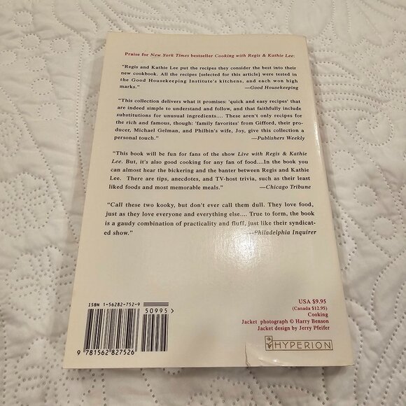 Vintage Cooking With Regis & Kathie Lee Softcover Cookbook - Picture 2 of 12